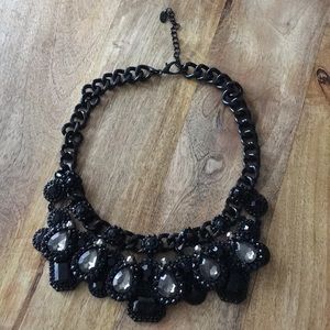 Black Beaded Necklace